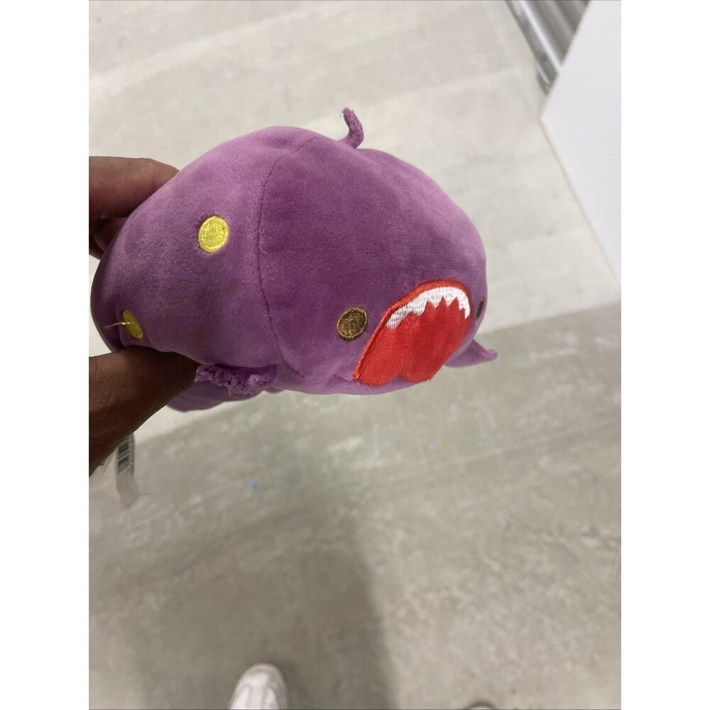 6” Yamani Mocchizu purple Angler Fish Round 1 Plush New with Tag NWT